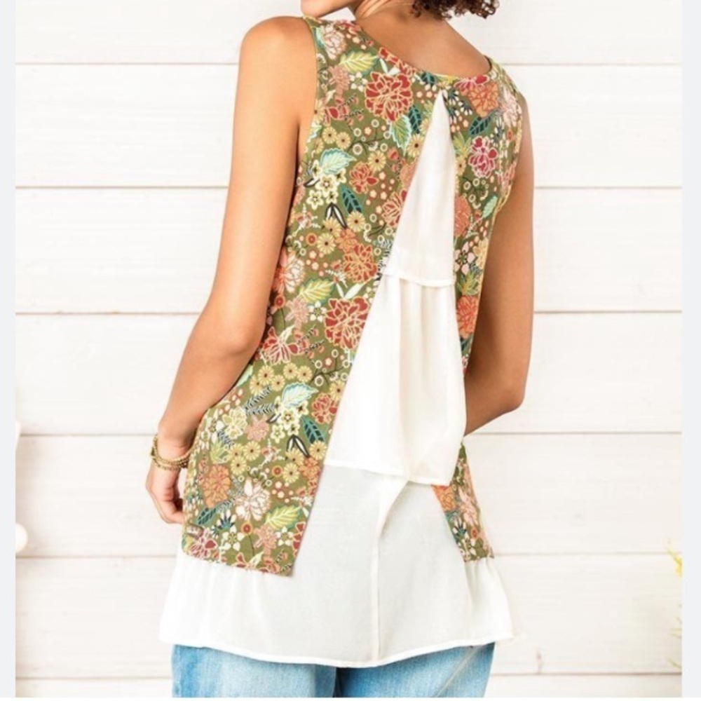 Matilda Jane Open Orchard The Adventure Begins Floral Blouse - Picture 7 of 7